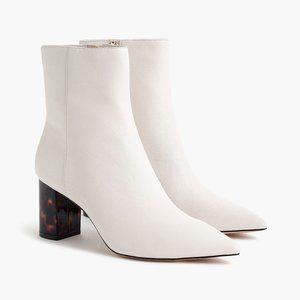 J Crew Pointed-Toe Sadie Boot Ivory Sz 11